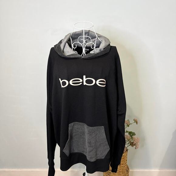 Cute vintage y2k bebe black & pink logo sweatshirt - Picture 1 of 5
